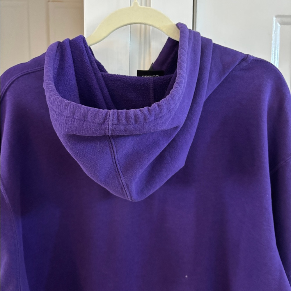 LA Lakers Hoodie by Adidas L, women’s XL purple, embroidered Lakers logo - Picture 5 of 6